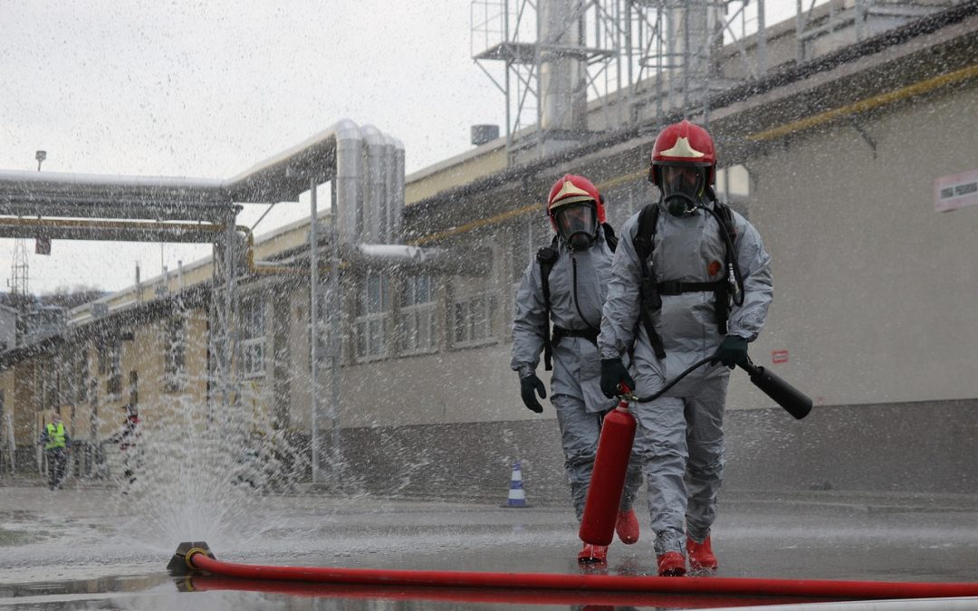 Penanganan Gas Bocor di Kantor Walikota